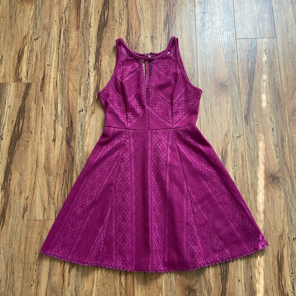 Free People Miss Connections Sleeveless Skater Dress Sz 4